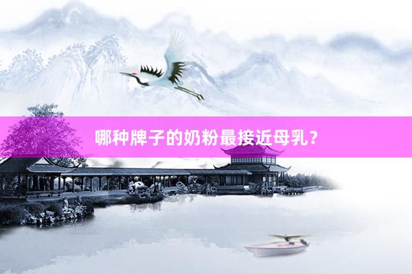 哪种牌子的奶粉最接近母乳？