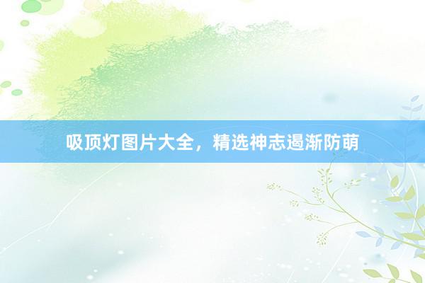 吸顶灯图片大全，精选神志遏渐防萌