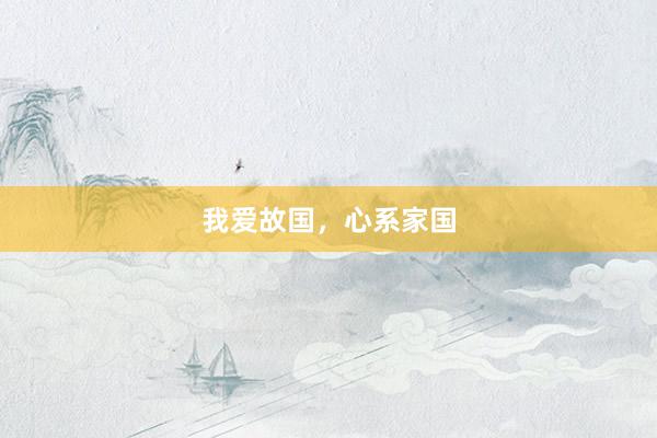 我爱故国，心系家国